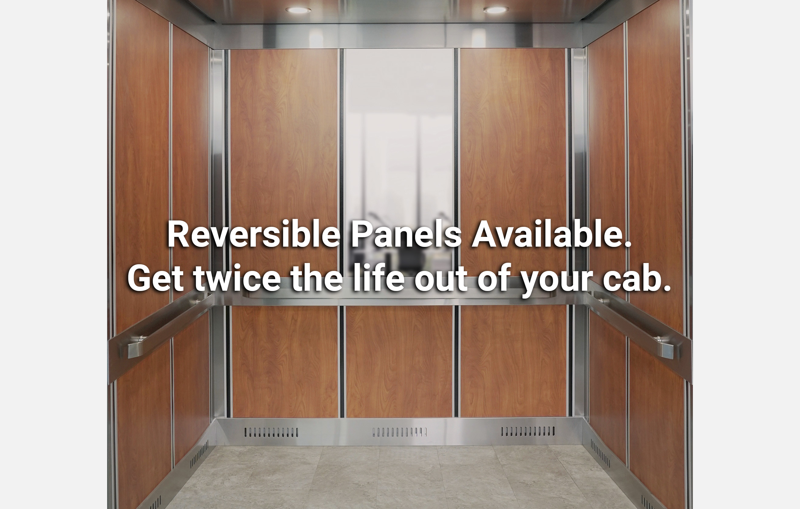 Reversible Panels Available Reversible Panels Available